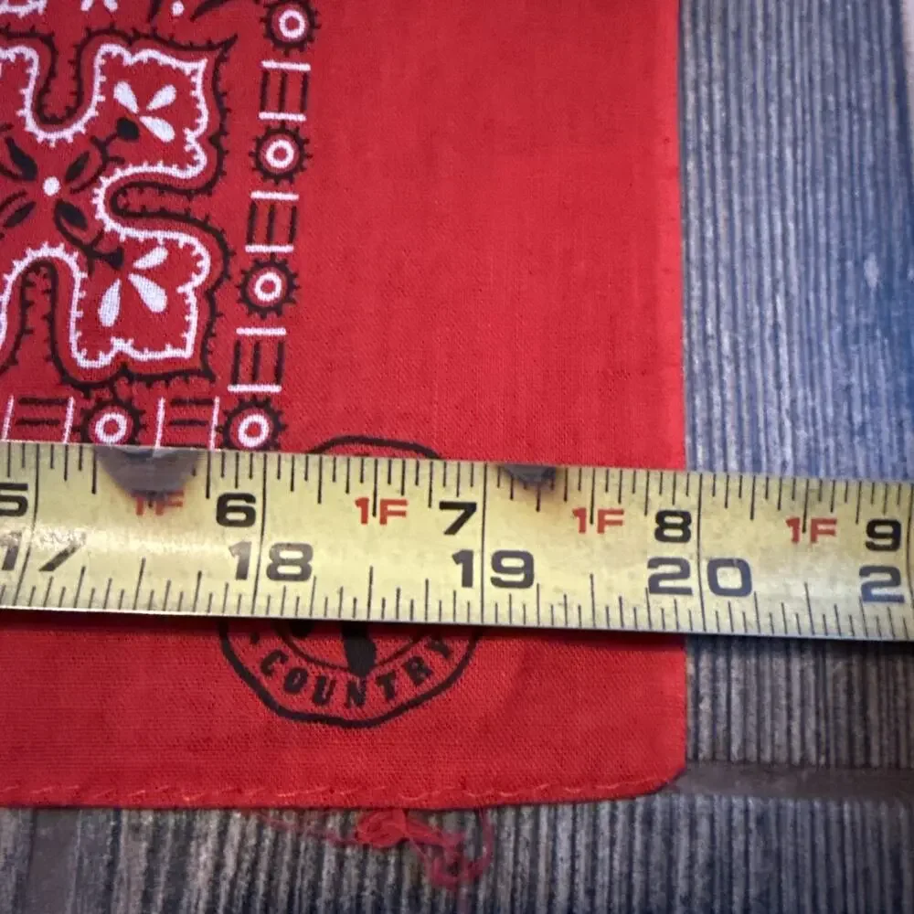 Vintage Red Marlboro Country Store Bandana Scarf Phillip Morris Advertising